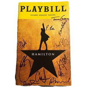 Hamilton Broadway Signed September 2021 Playbill (Krystal Joy, Miguel Cervantes)